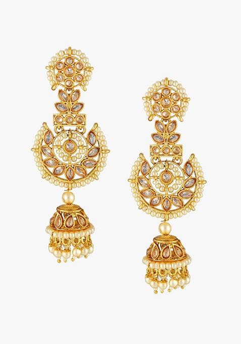 Gold Plain Gold Plated Earrings