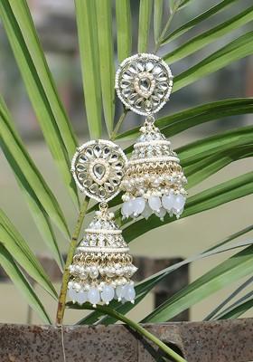 Gold Dome Shaped Gold Plated Earrings