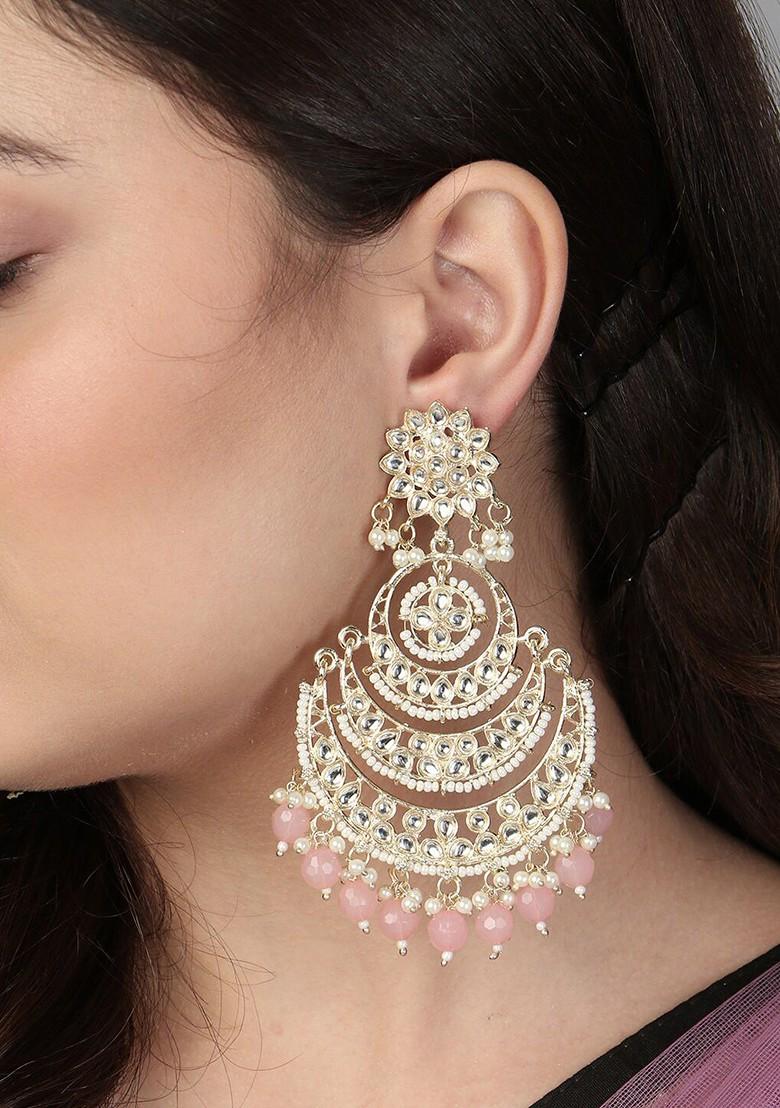 Gold Plain Gold Plated Earrings