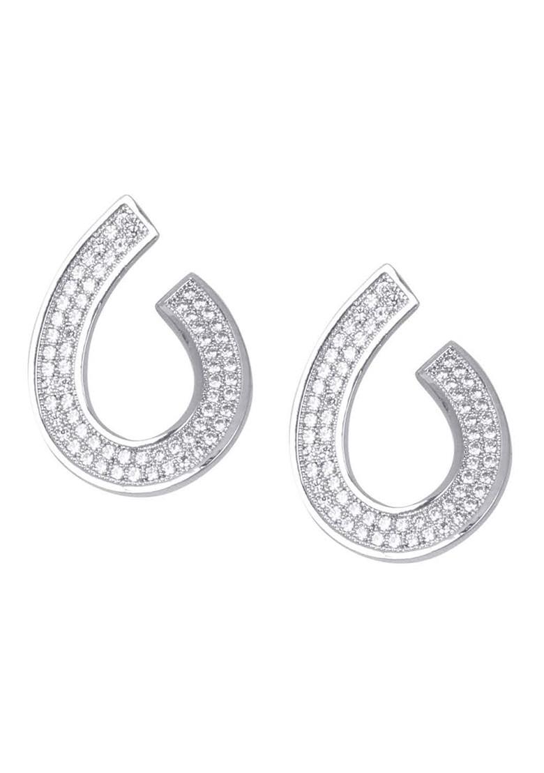 Silver Plain Silver Plated  Earrings