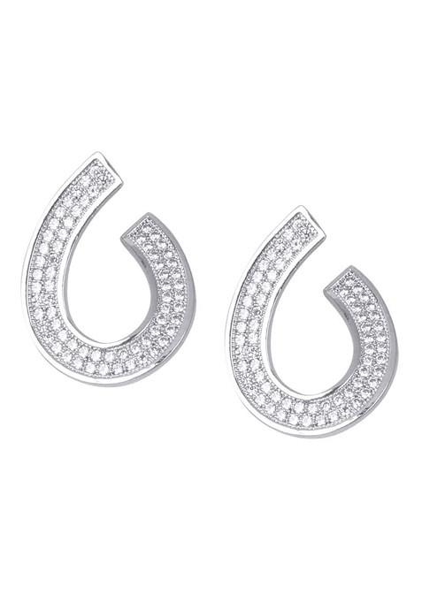 Silver Plain Silver Plated  Earrings