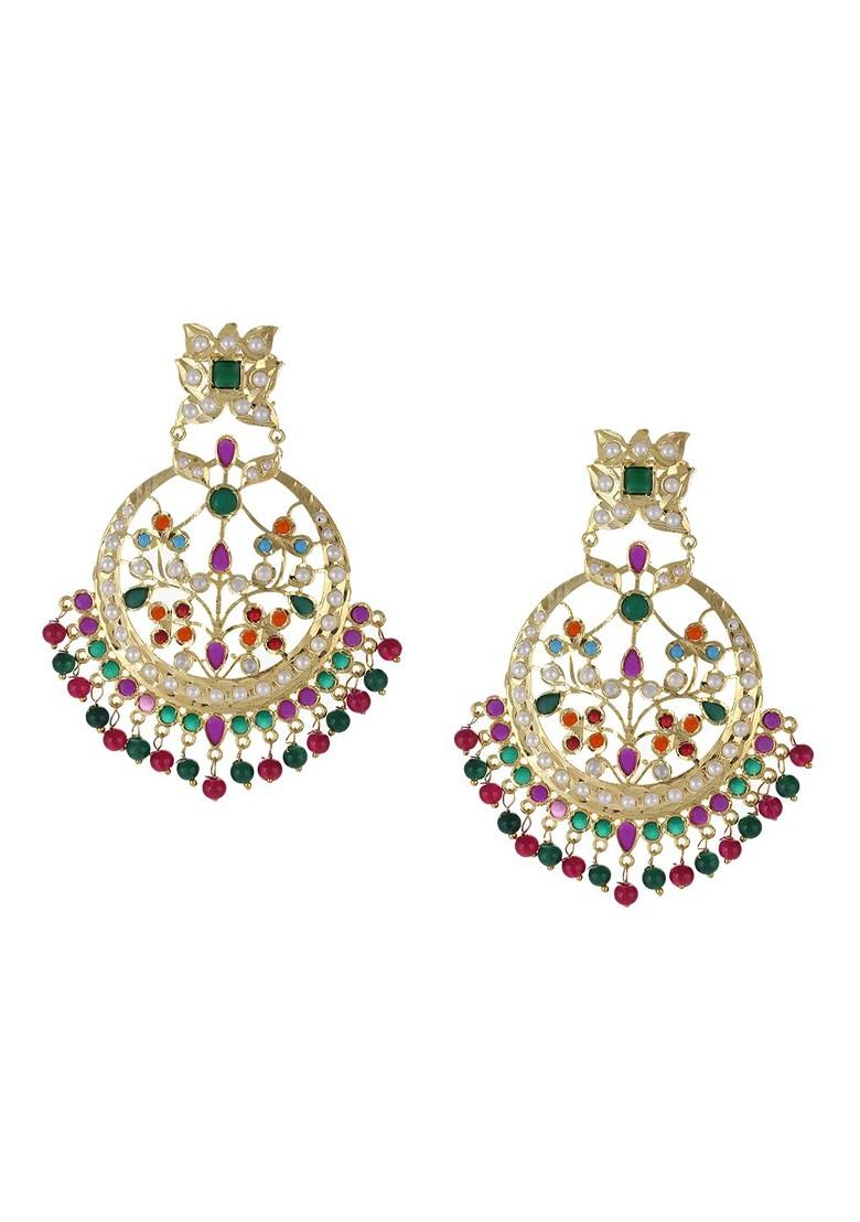 Gold Plain Gold Plated Earrings