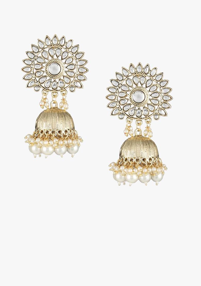 Gold Plain Gold Plated Earrings