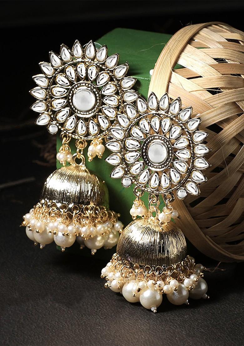 Gold Plain Gold Plated Earrings