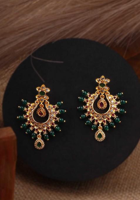 Gold Plain Gold Plated Earrings