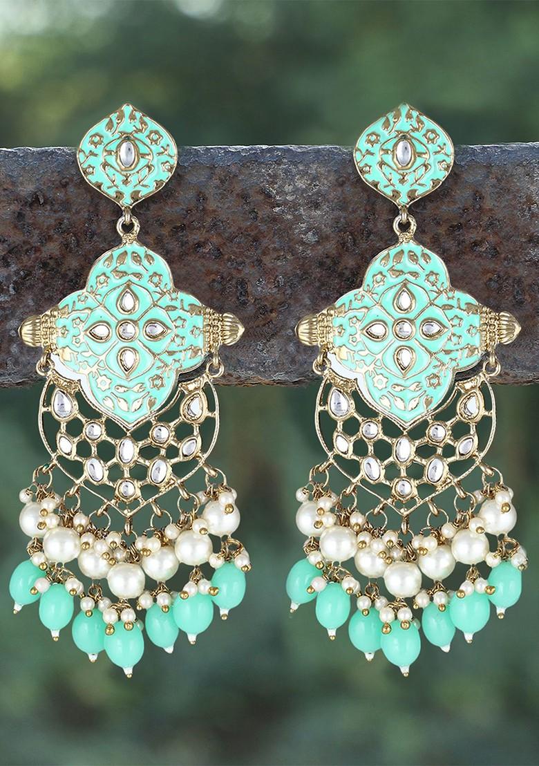 Gold Plain  Gold Toned Earrings