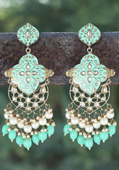 Gold Plain  Gold Toned Earrings