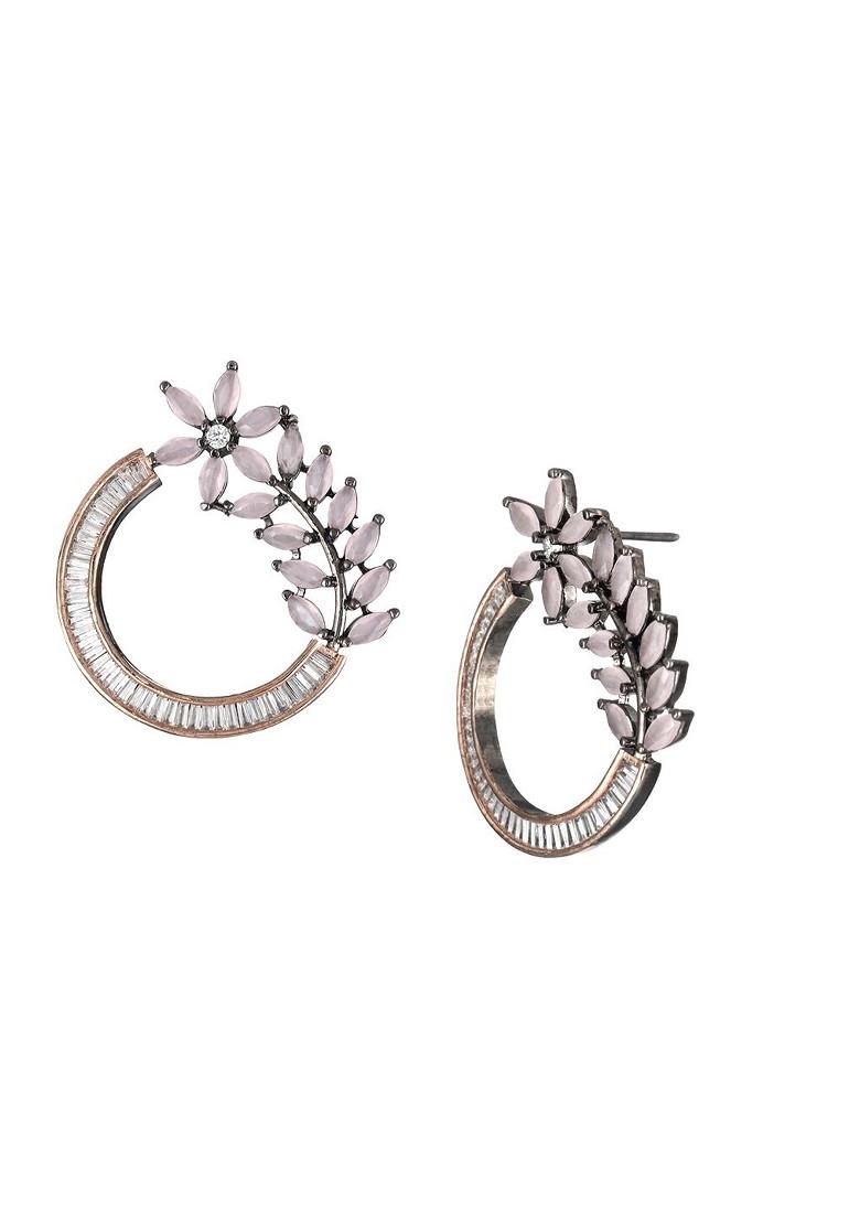 Rose Gold Plain Gold Plated Earrings