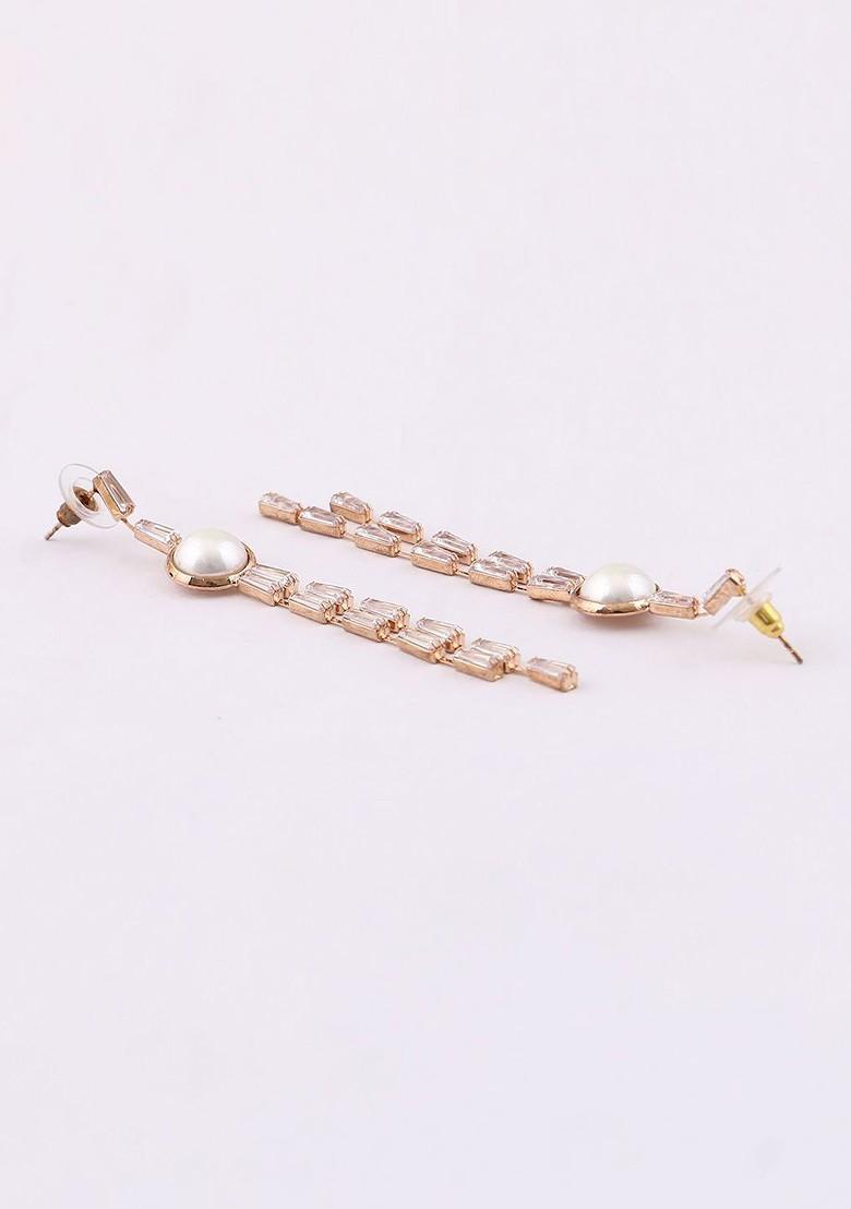 Rose Gold Plain Gold Plated Earrings