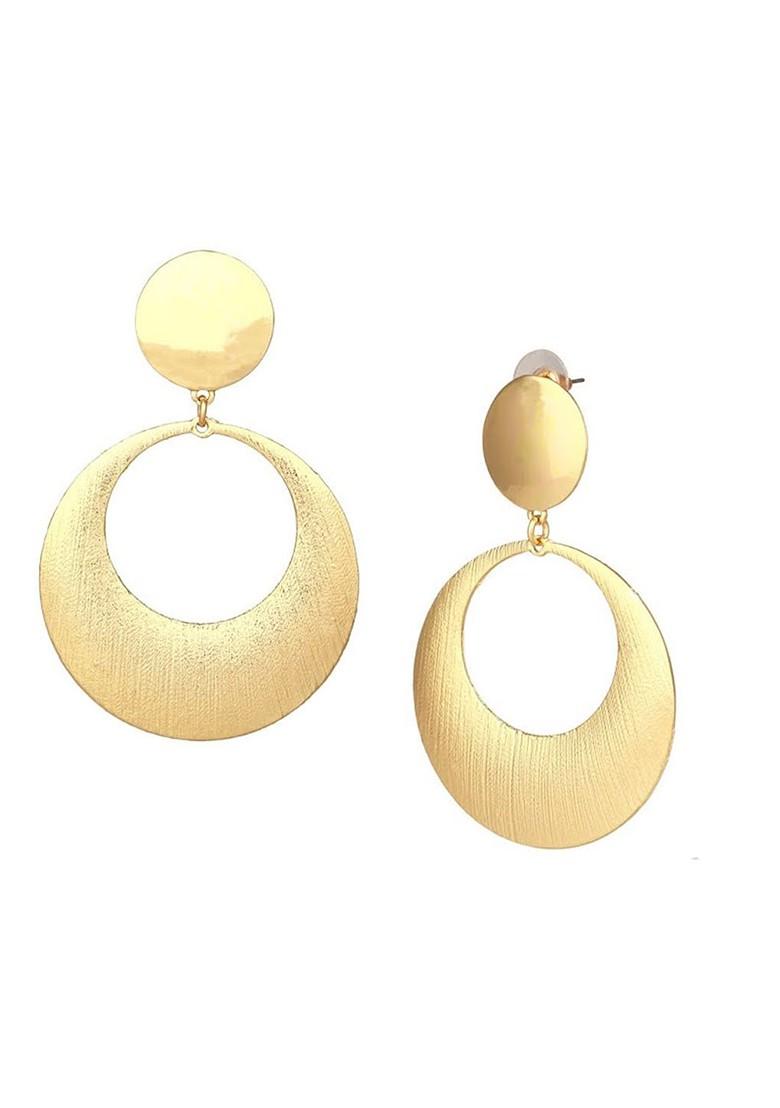 Gold Plain Gold Plated Earrings