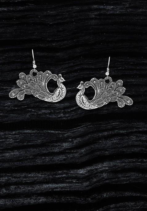 Silver Plain Silver Plated  Earrings