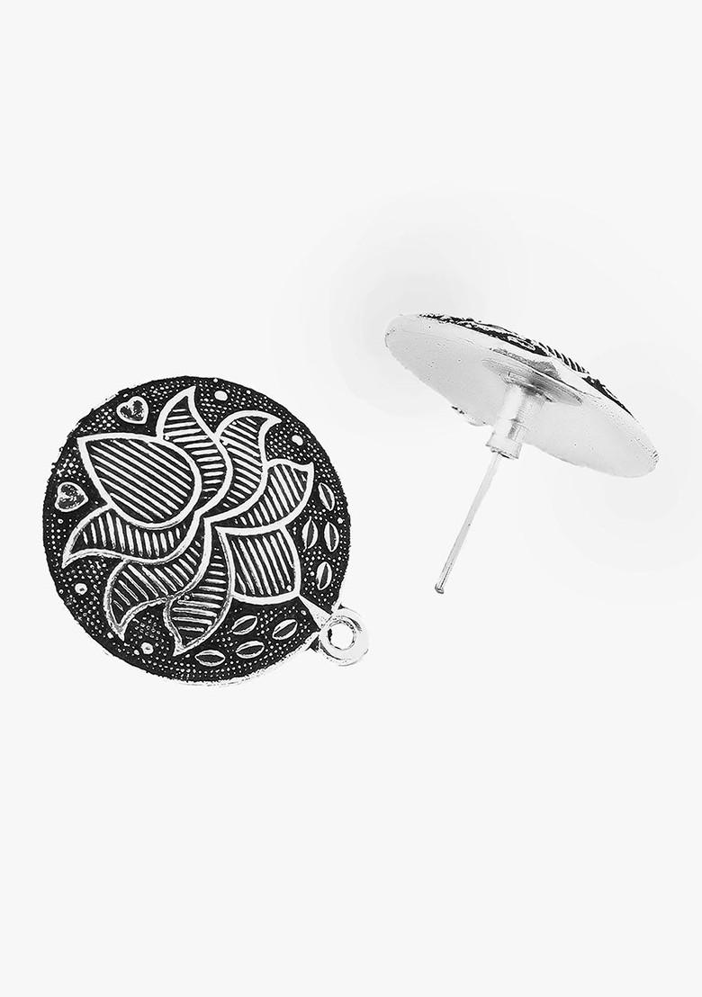Silver Plain Silver Plated  Earrings