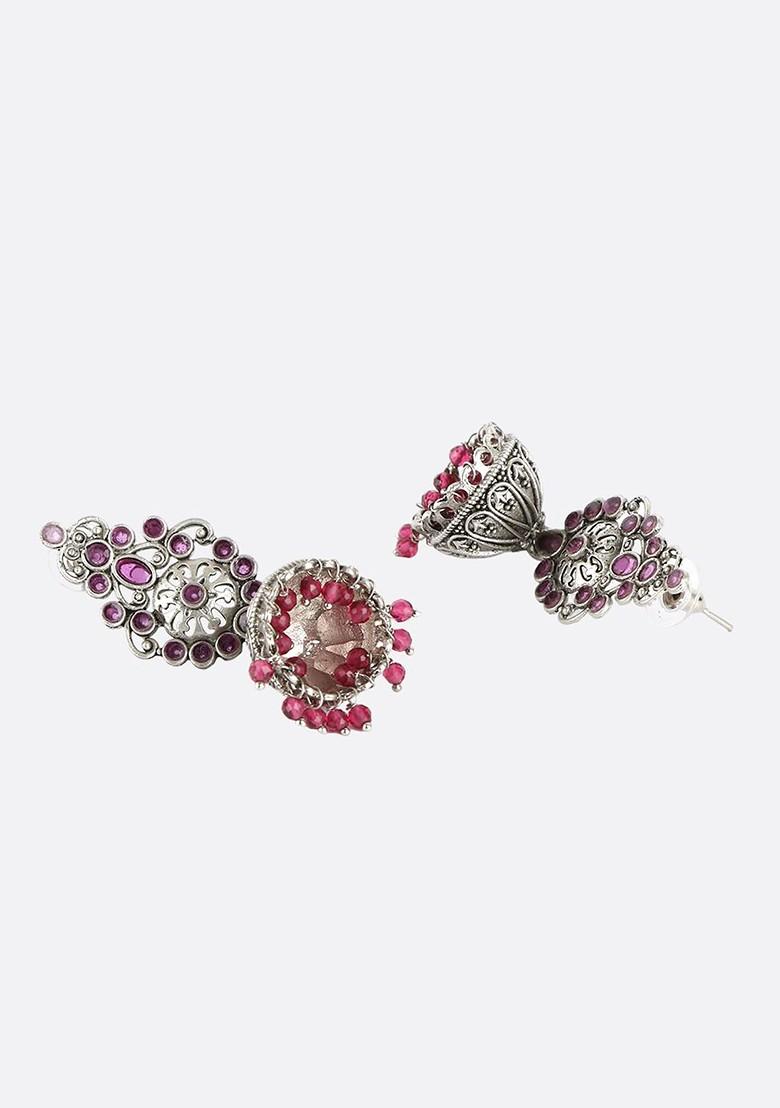 Silver Plain Silver Plated  Earrings