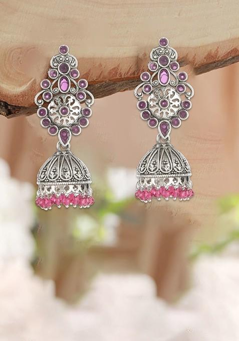 Silver Plain Silver Plated  Earrings