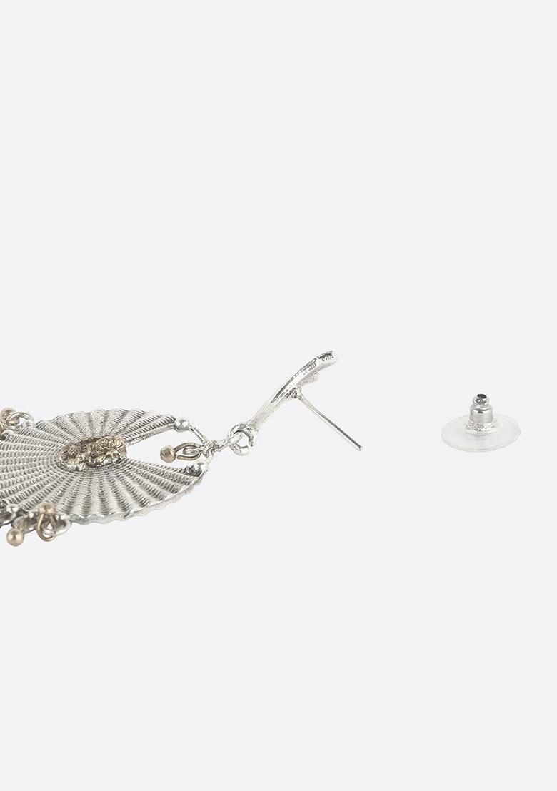 Silver Plain Silver Plated  Earrings