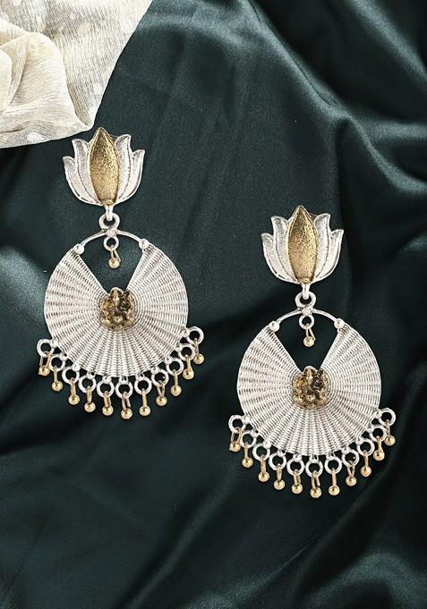 Silver Plain Silver Plated  Earrings