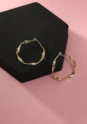 Gold Plain Gold Plated Earrings