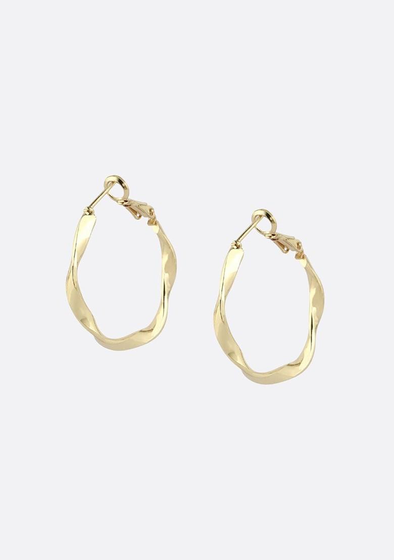 Gold Plain Gold Plated Earrings