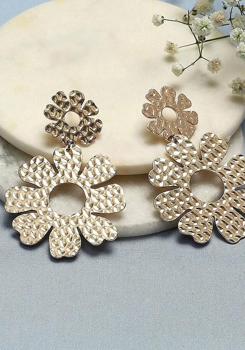 Gold Plain Gold Plated Earrings