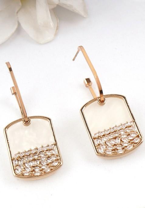 Gold Plain Gold Plated Earrings