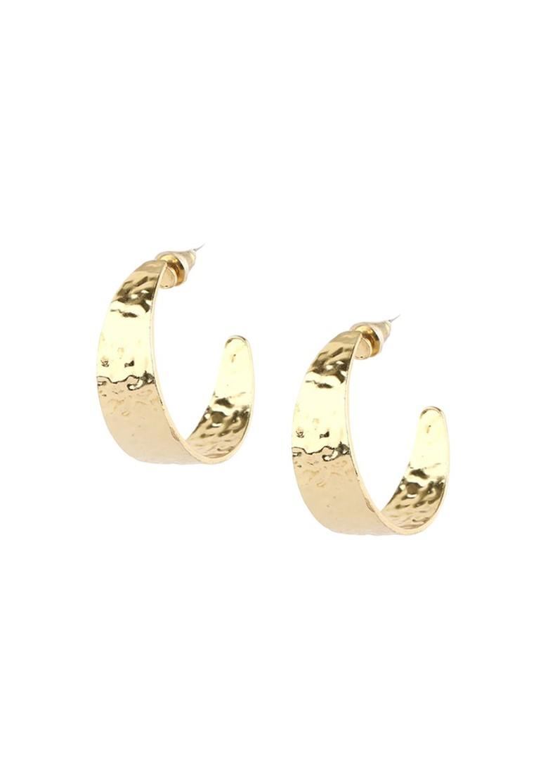 Gold Plain Gold Plated Earrings