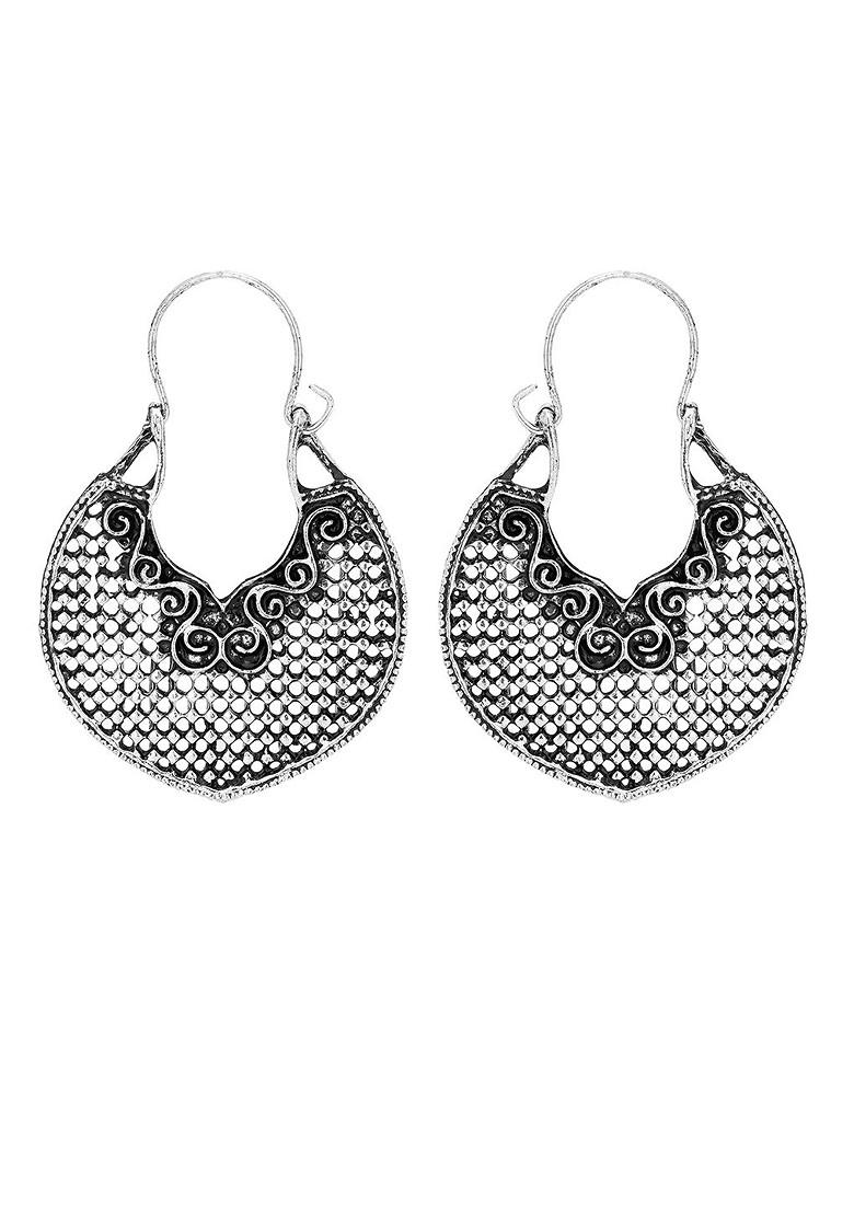 Silver Plain Silver Plated  Earrings