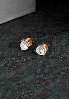 Gold Plain Gold Plated Earrings