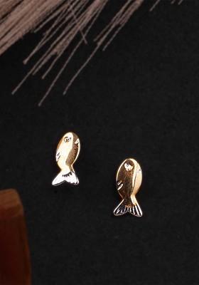 Gold Plain Gold Plated Earrings