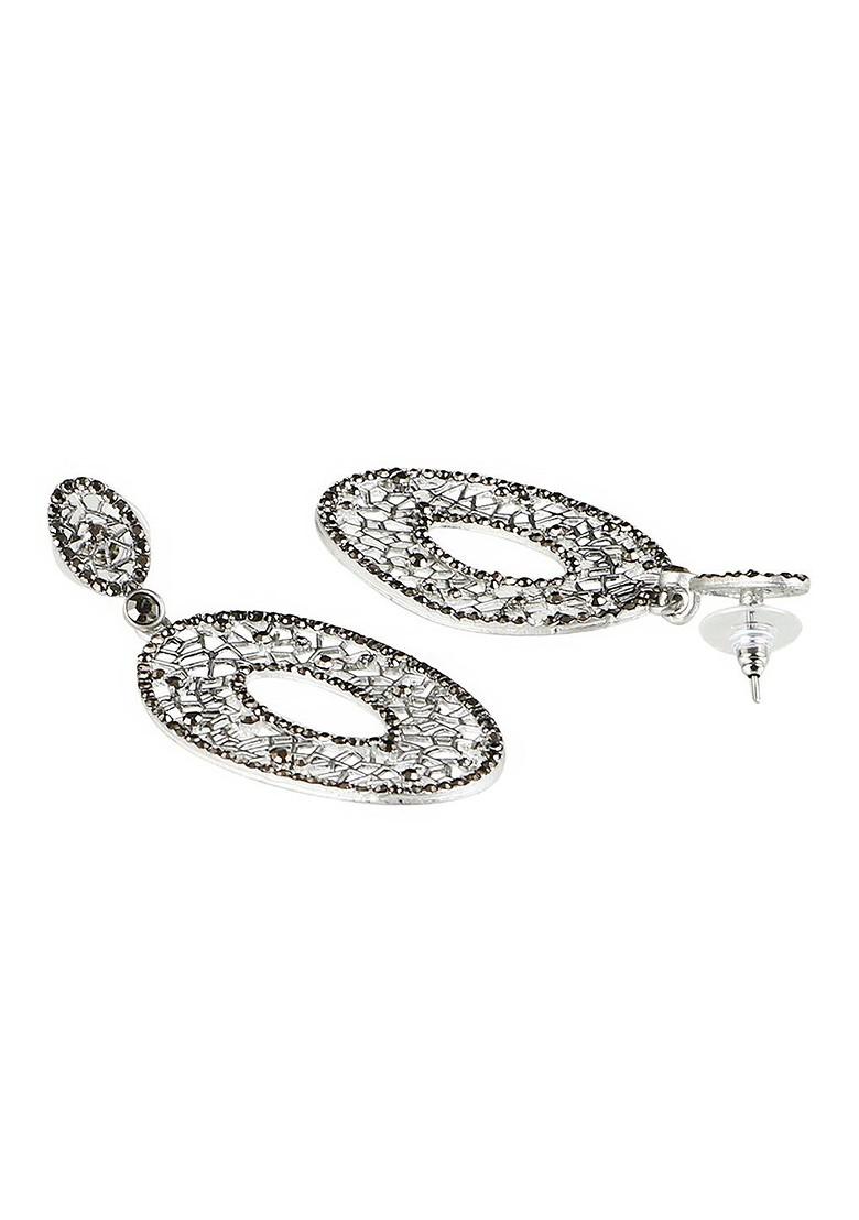 Silver Plain Silver Plated  Earrings