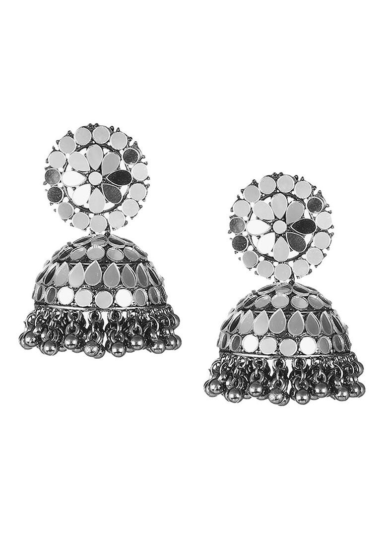 Silver Plain Silver Plated  Earrings