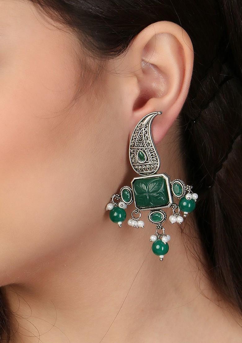 Silver Plain Silver Plated  Earrings