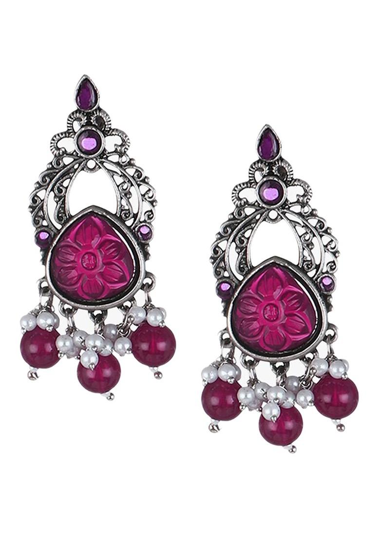 Silver Plain Silver Plated  Earrings