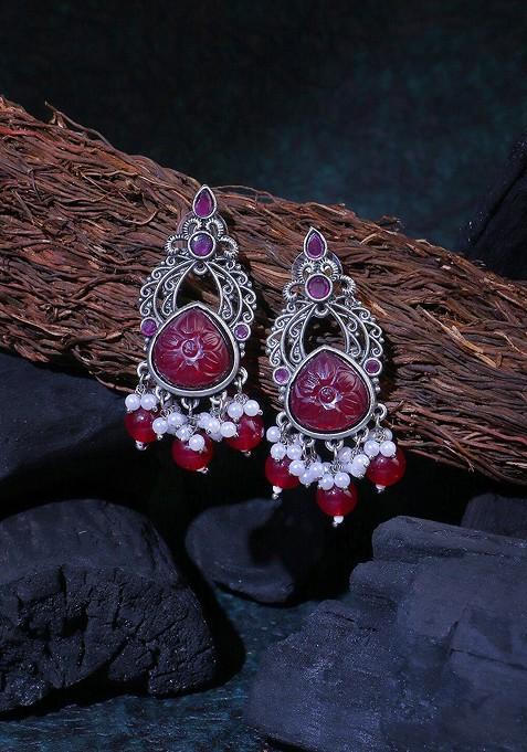 Silver Plain Silver Plated  Earrings