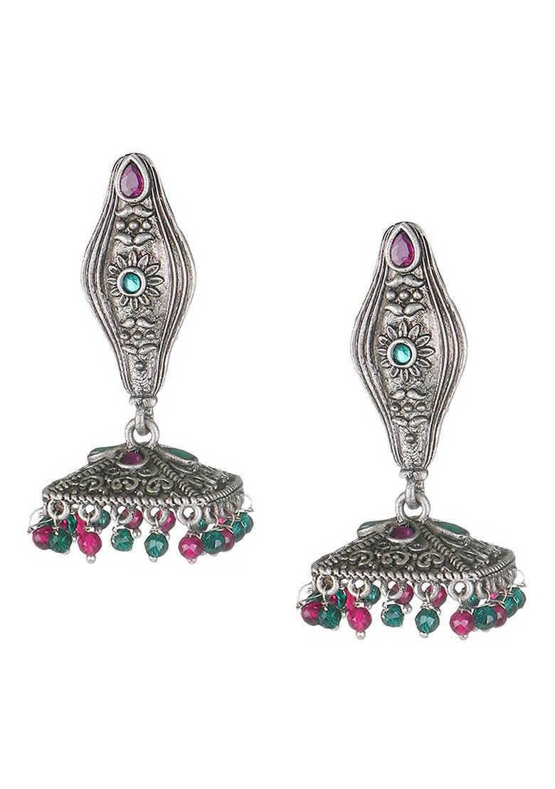 Silver Plain Silver Plated  Earrings