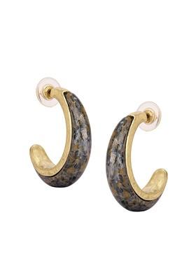 Gold Plain Gold Plated Earrings