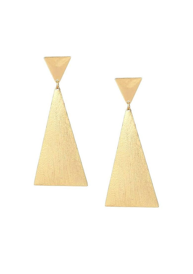 Gold Plain Gold Plated Earrings