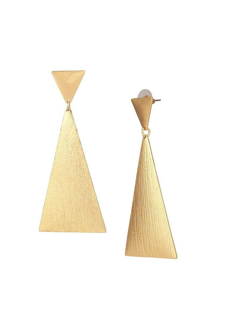 Gold Plain Gold Plated Earrings