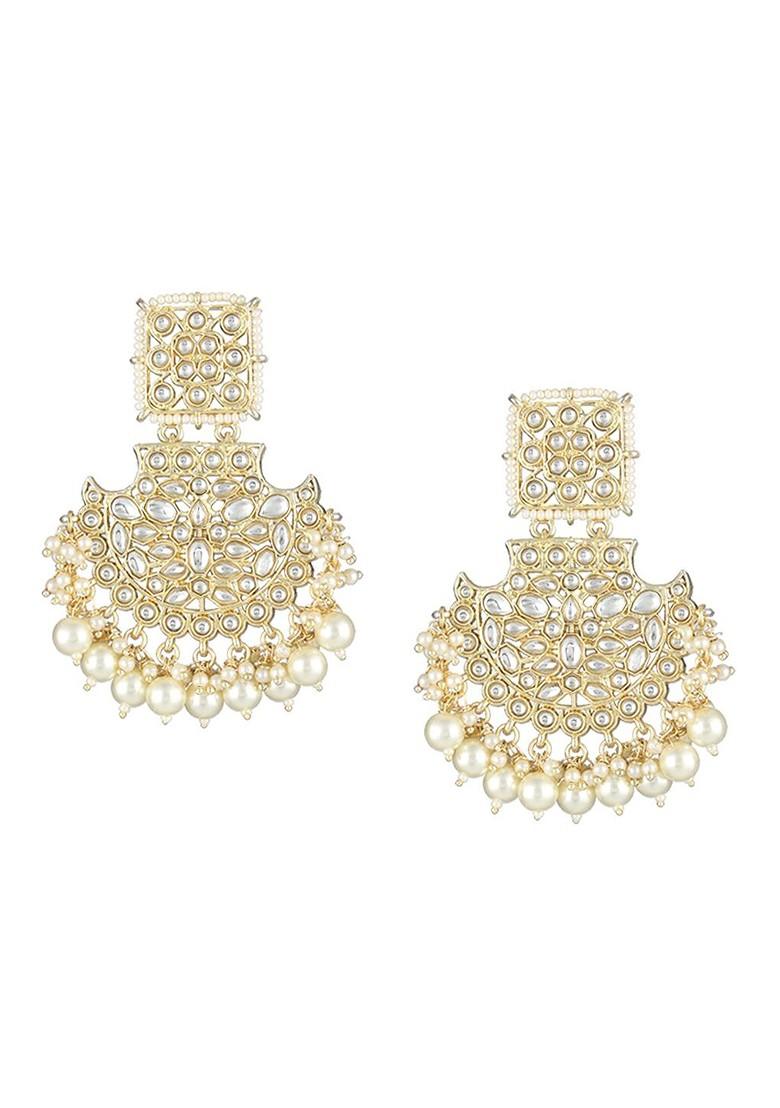 Gold Plain  Gold Toned Earrings