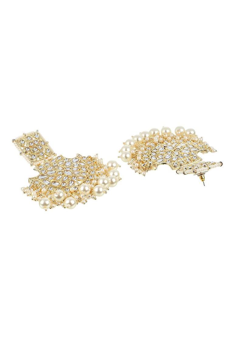 Gold Plain  Gold Toned Earrings