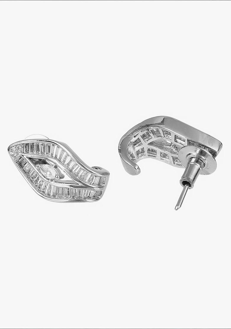 Rose Gold Contemporary Studs Silver Contemporary Earrings