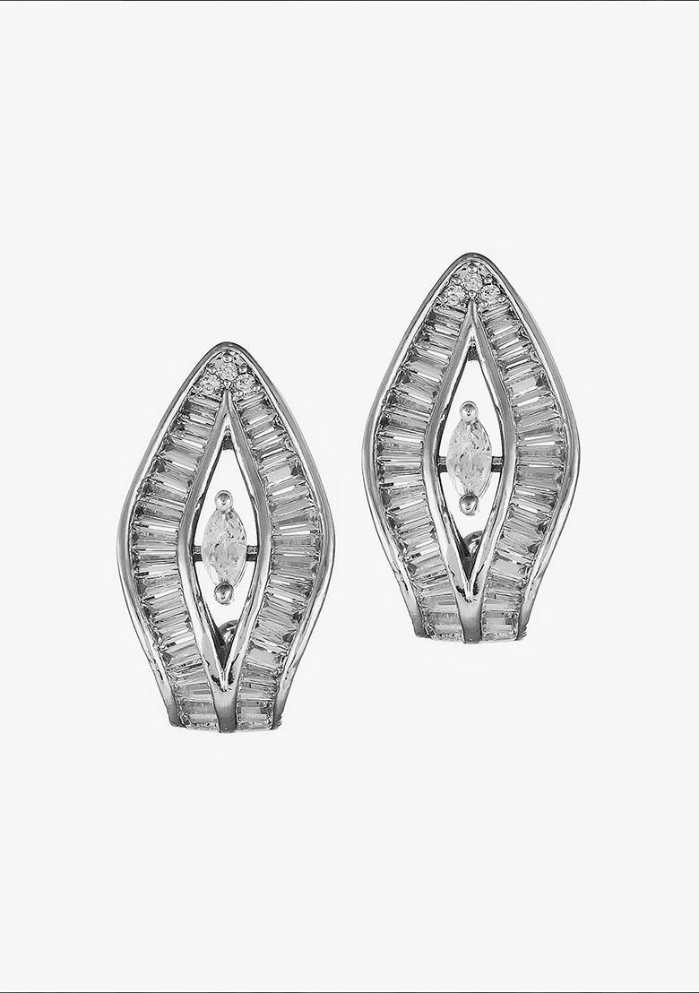 Rose Gold Contemporary Studs Silver Contemporary Earrings