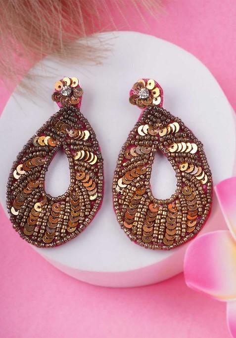 Multi Plain Fabric Earrings