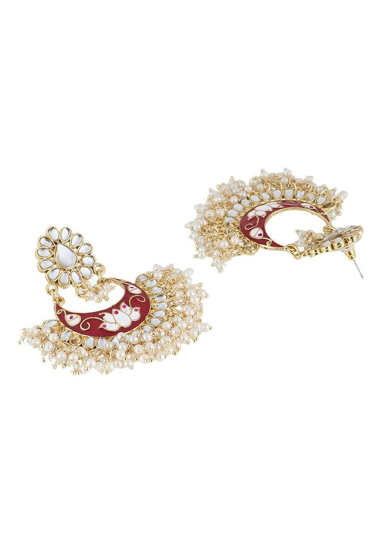 Gold Plain  Gold Toned Earrings