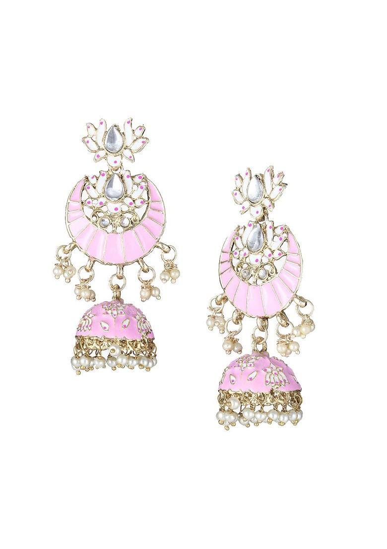 Gold Plain  Gold Toned Earrings