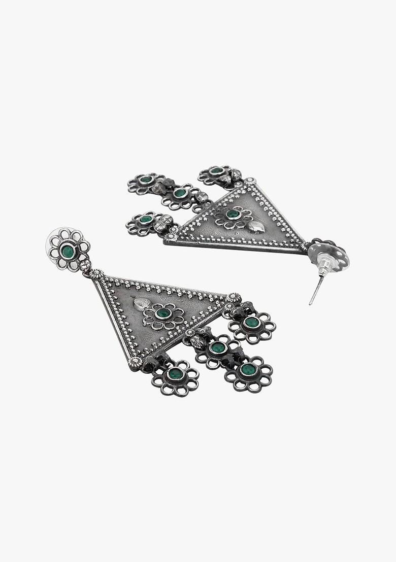 Silver Plain Silver Plated  Earrings