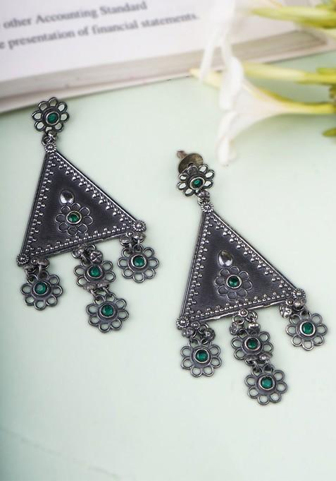 Silver Plain Silver Plated  Earrings