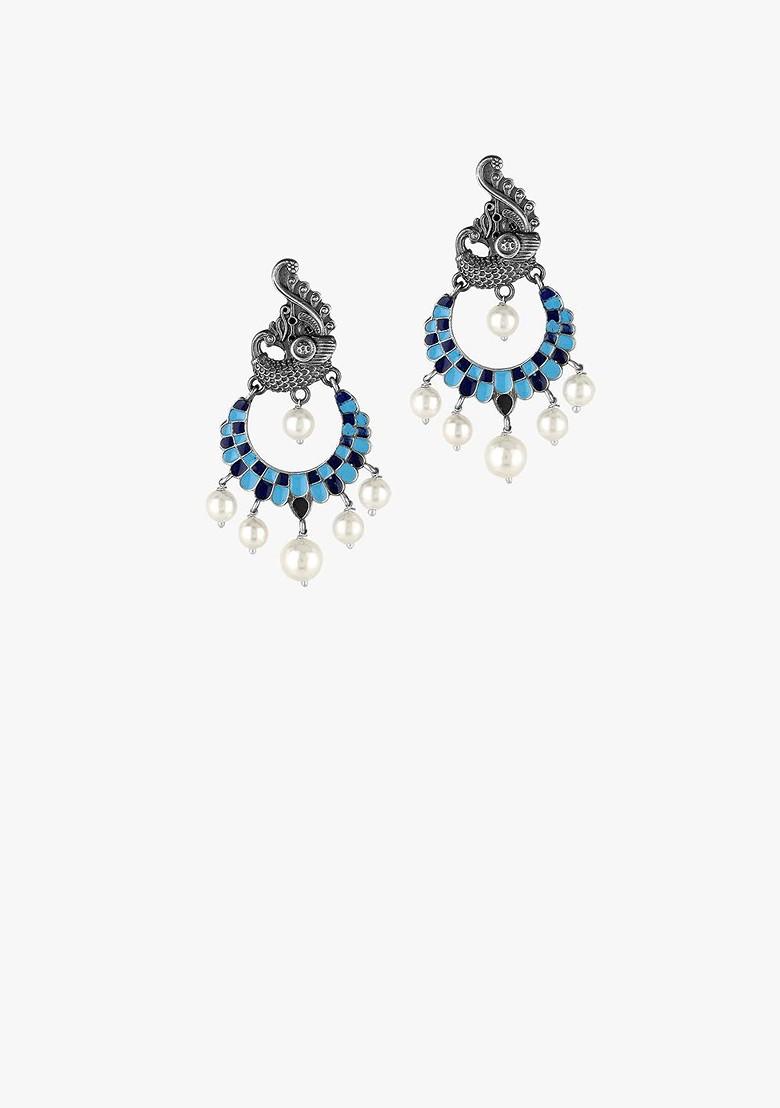 Silver Plain Silver Plated  Earrings