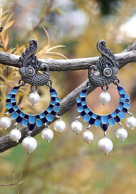 Silver Plain Silver Plated  Earrings