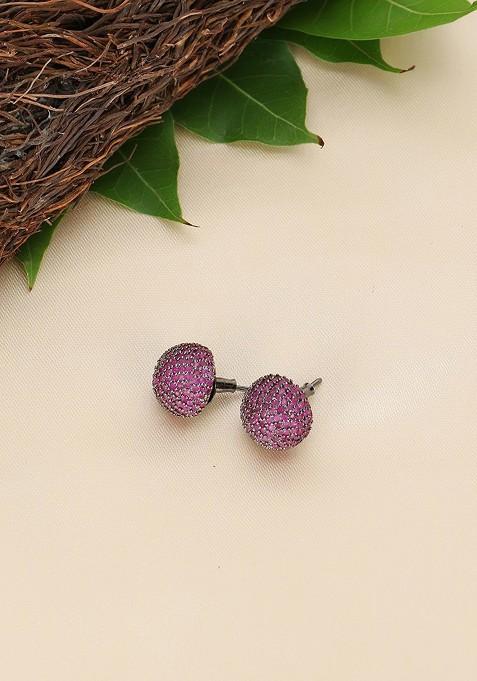 Silver Plain Rhodium Plated Earrings