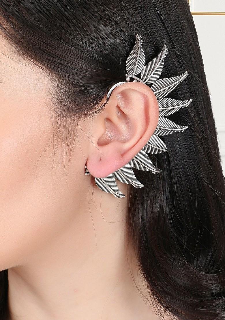 Silver Plain Silver Plated  Earrings